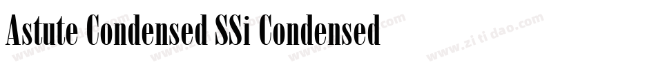 Astute Condensed SSi Condensed字体转换